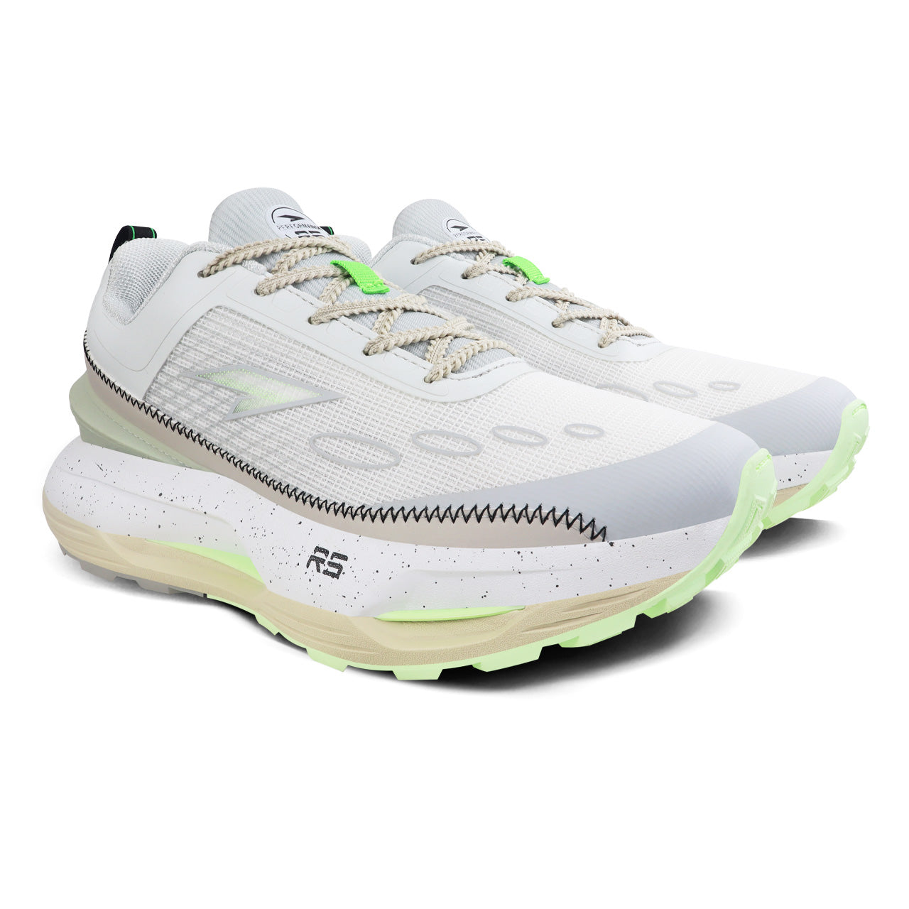 WHITE BEIGE GREEN