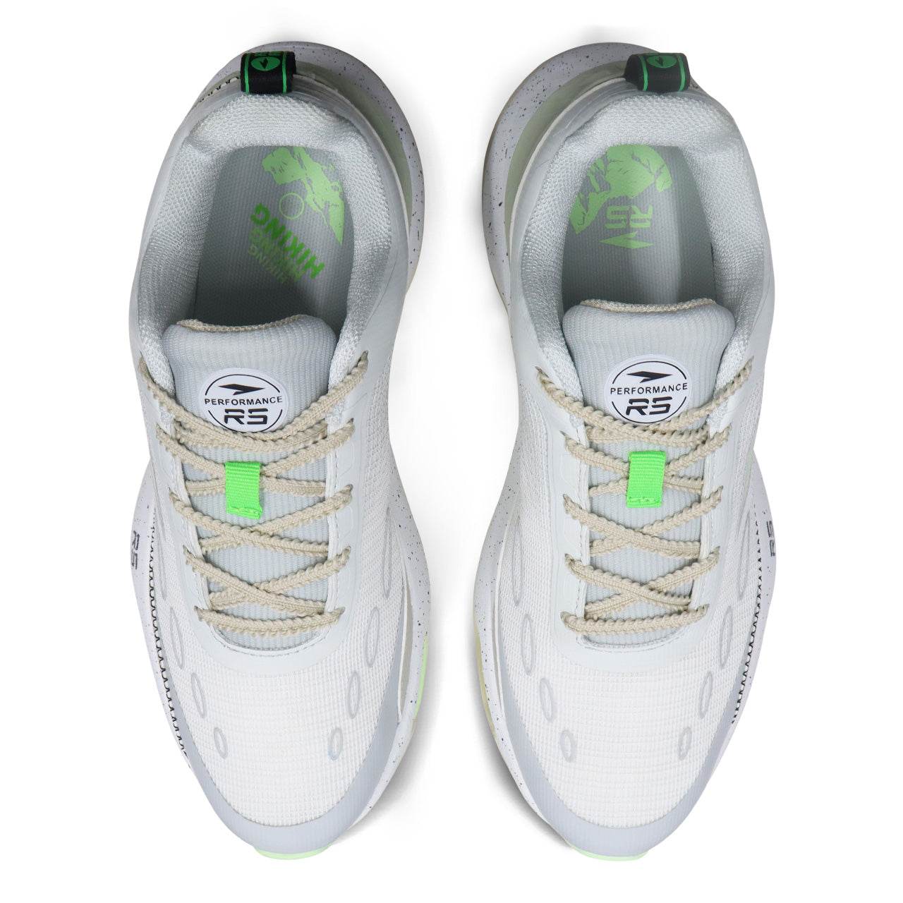 WHITE BEIGE GREEN