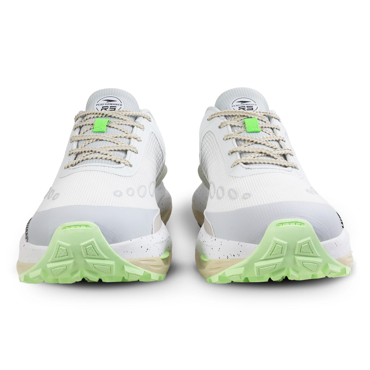 WHITE BEIGE GREEN
